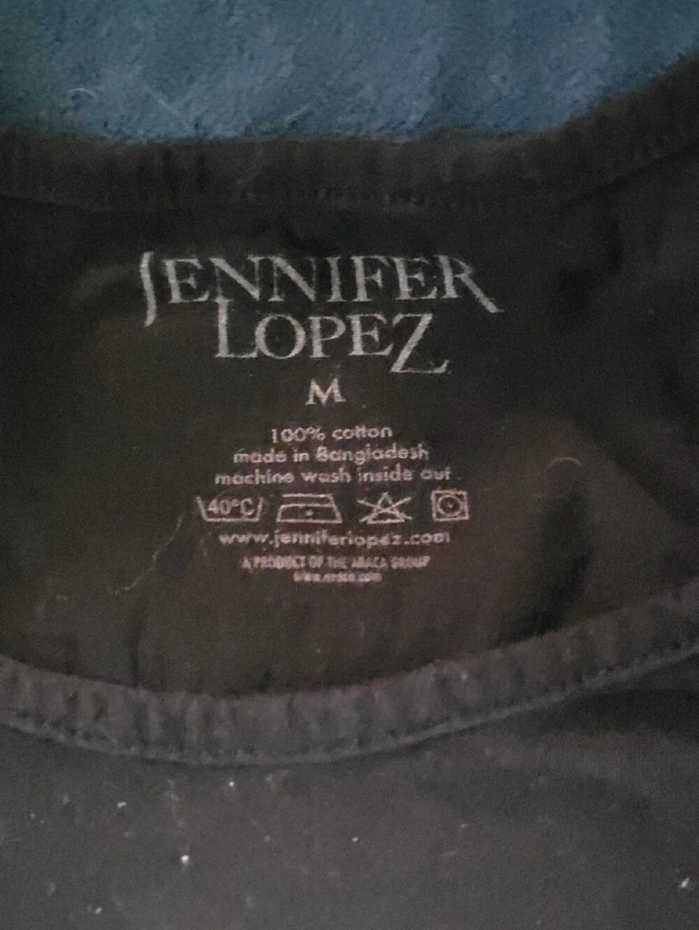 Jennifer Lopez Black Graphic Tank with Gold Accent Print - Picture 2 of 3
